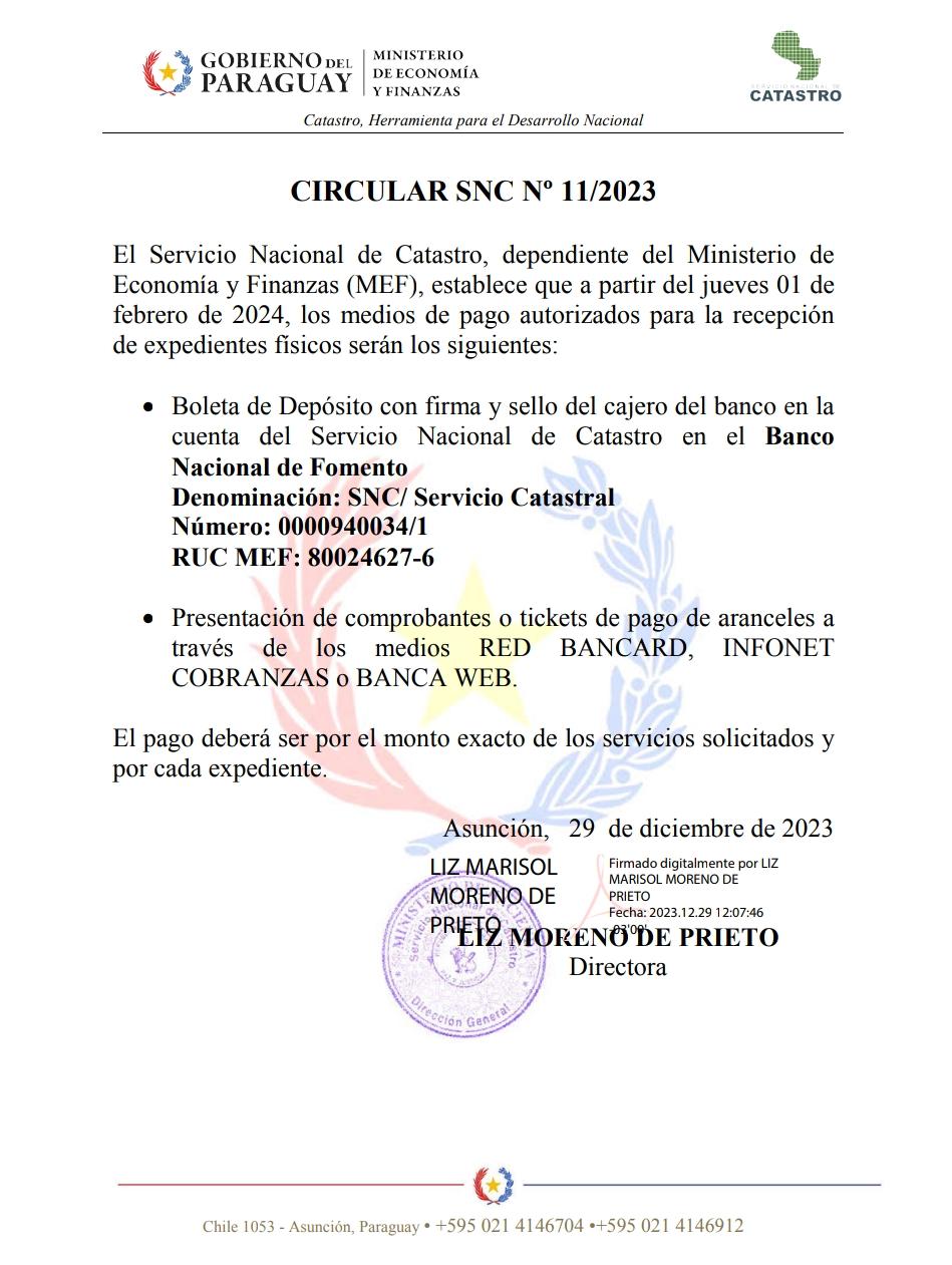 CIRCULAR SNC N° 11-2023 